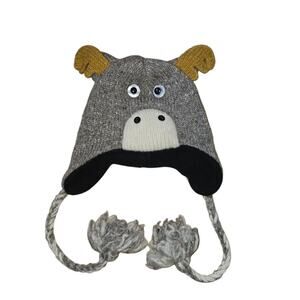 Kids Wool Moose Hat